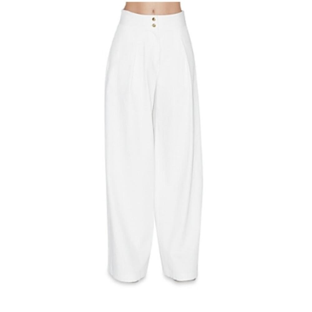 Rosetta Getty Wide Leg Pants - White- Size 6